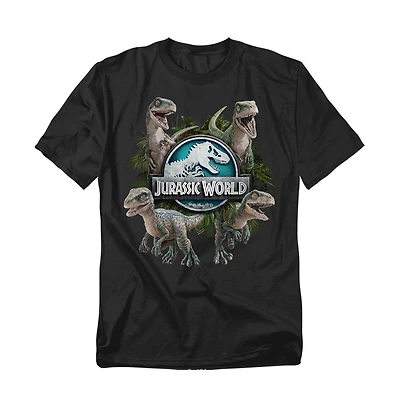 Jurassic Park Men's World Let Em Live Roam T Shirt