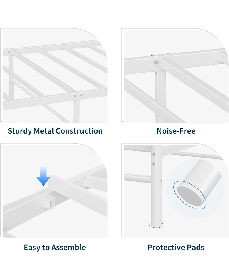 gaomon Twin Metal Bed Frame, Frames for Girls