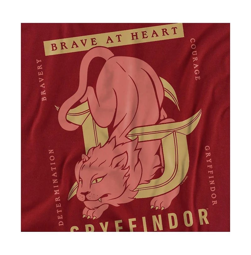 Harry Potter Men's Gryffindor Brave At Heart T Shirt