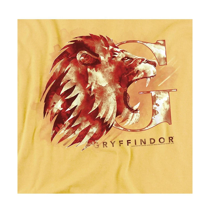 Harry Potter Men's Gryffindor Watercolor Crest T Shirt