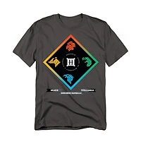 Harry Potter Men's Hogwarts Diamond Crest Wlatin T Shirt