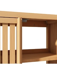 Streamdale Furniture Bamboo Storage Cabinet with Door and Shelf