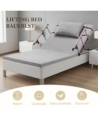 Streamdale Furniture Adjustable Bed Backrest w/ Safety Rails, Remote, for Elderly/Patients