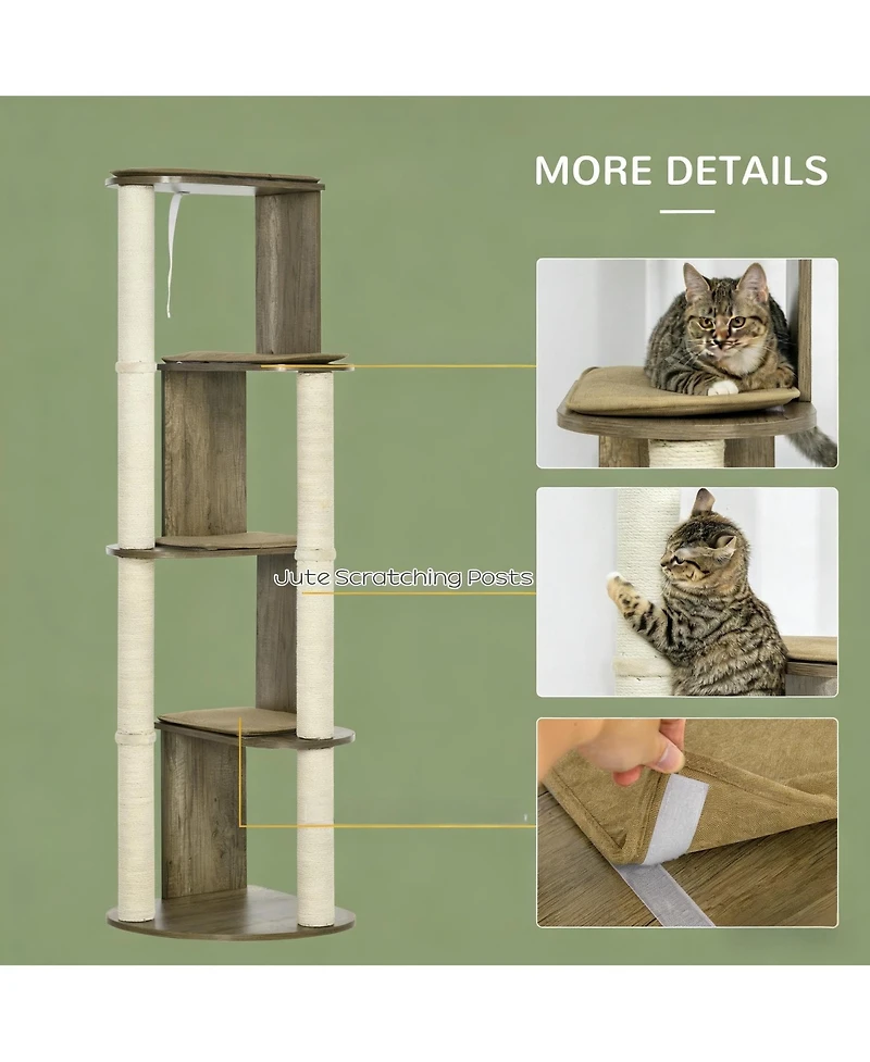 Zeus & Ruta Large Multilevel Corner Cat Tower