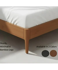 Streamdale Furniture Solid Bamboo Spindle Bohemian Mid-Century Modern