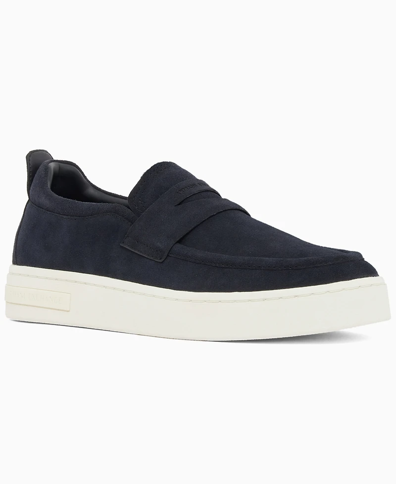 A|X Armani Exchange Men's London Suede Slip-On Shoes