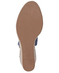 Gc Shoes Women's Bowery Crochet Espadrille Wedge Sandals