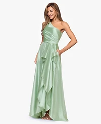 Xscape Petite One Shoulder A-Line Long Dress