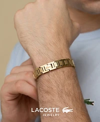 Lacoste Men's Metropole Silver-Tone Stainless Steel Bracelet