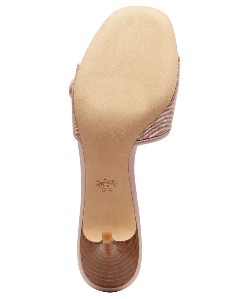 Coach Women's Margot Buckle Applique Detail Sandals