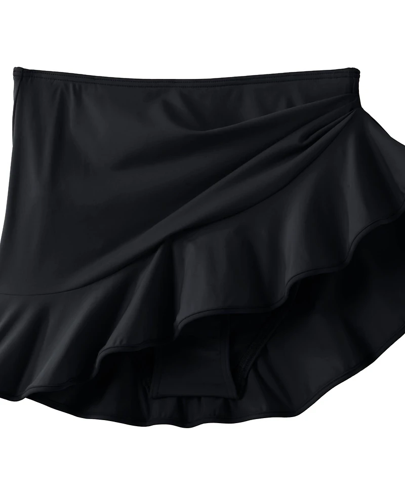 Lands' End Women's Plus Ruffle Hem Mini Swim Skirt
