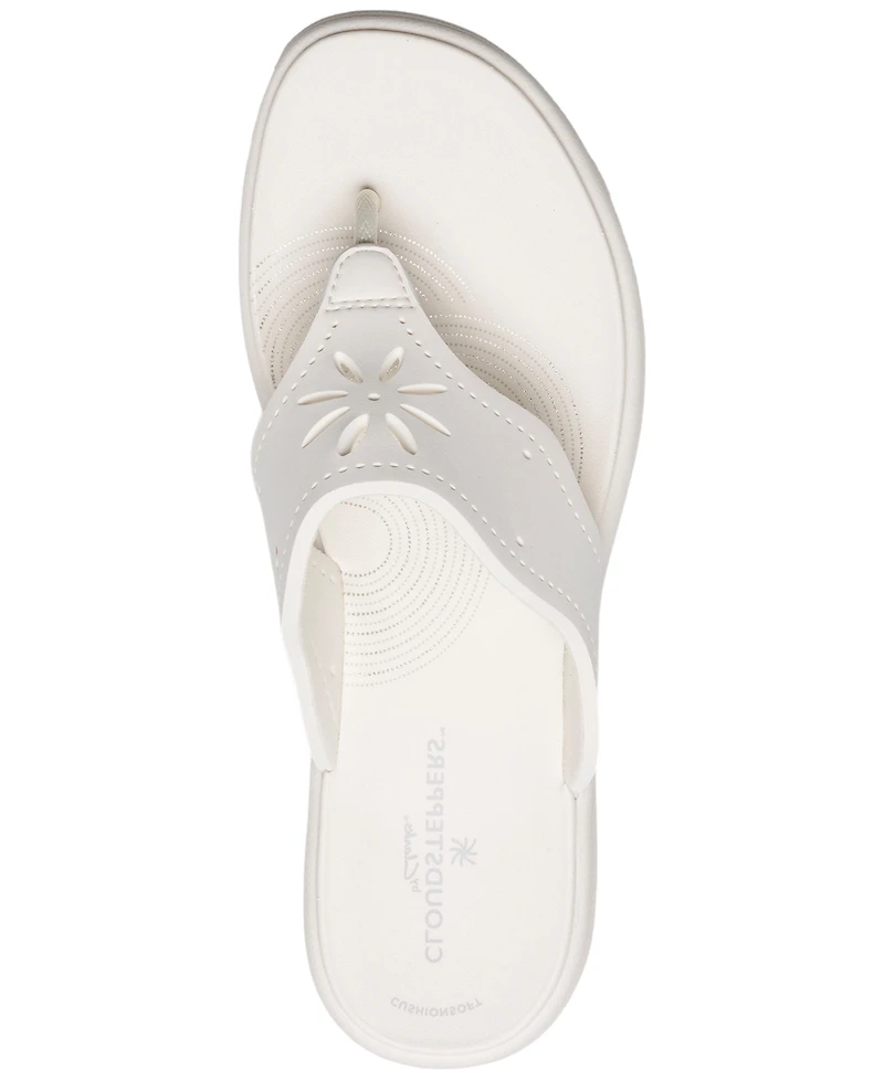 Clarks Women's Cloudsteppers Drift Daisy Slip-On Sandals