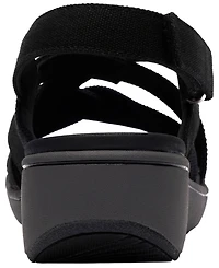 Clarks Women's BreezeRae Ana Open Toe Wedge Sandals