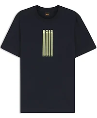 Boss by Hugo Men's Cotton-Jersey Logo Artwork T-Shirt