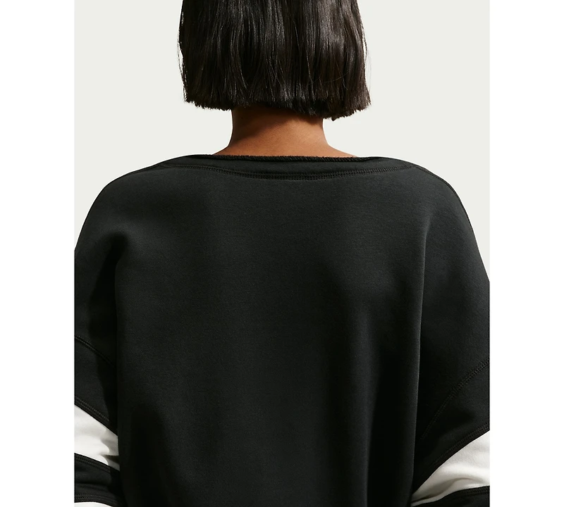 Nike Sportswear Women's Club Fleece Oversized V-Neck Sweatshirt