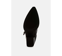 Rag & Co Womens Women Holler Carved Buckle Statement Mules