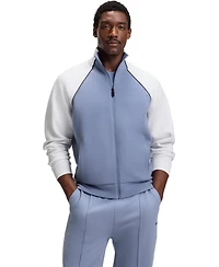 Boss by Hugo Boss Men's Cotton-Blend Contrast Piping Sweatshirt