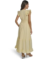 Vince Camuto Women's V-Neck Midi Dress