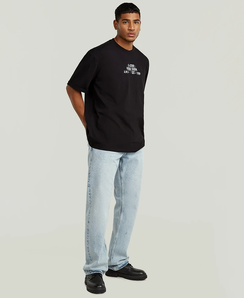 G-Star Raw Men's Multi Technique Graphic Crewneck T-Shirt