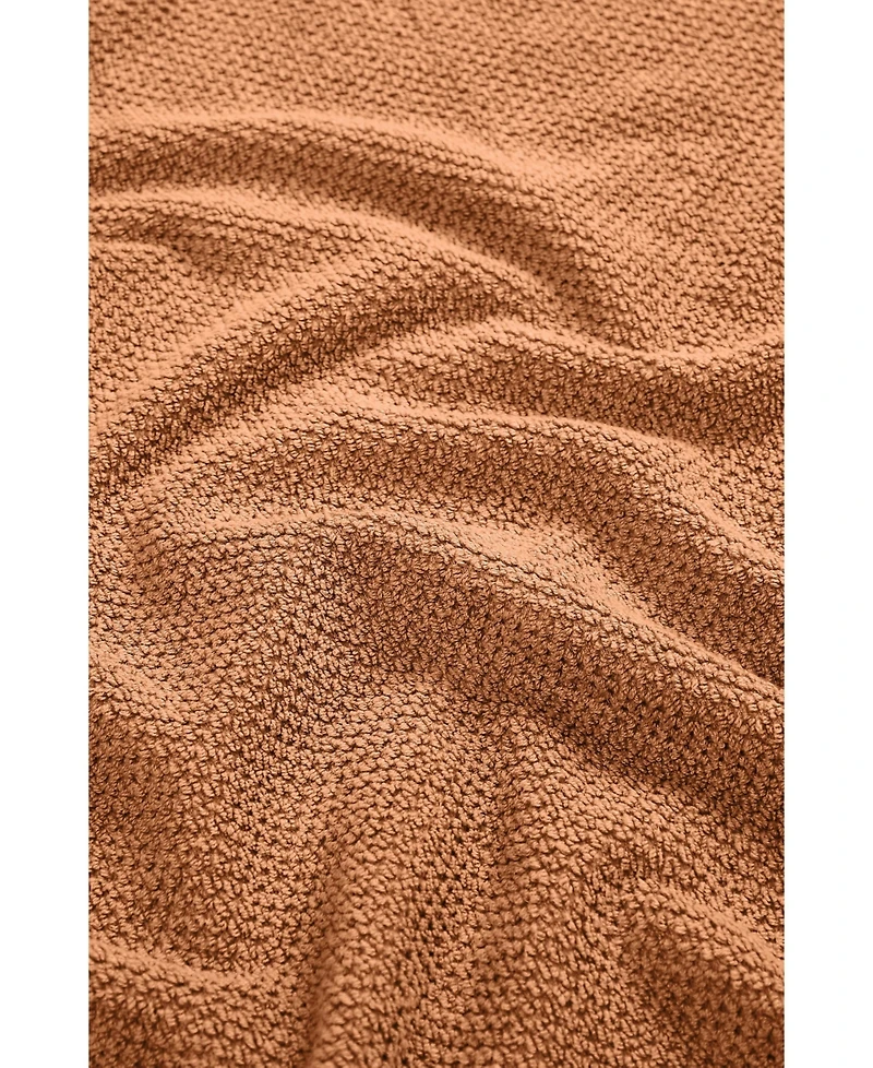 Linery & Co. 100% Cotton Textured 2-Piece Oversized Bath Sheet Set, 35” x 68”