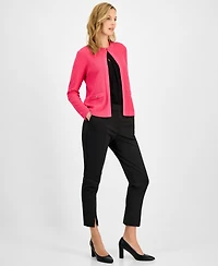 Kasper Women's Kissing-Front Cardigan