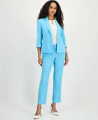 Kasper Women's Cuffed-Sleeve One-Button Blazer, Regular & Petite