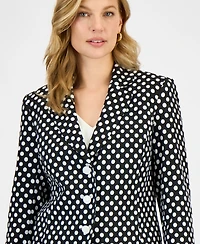 Kasper Women's Polka Dot Jacquard Blazer, Regular & Petite