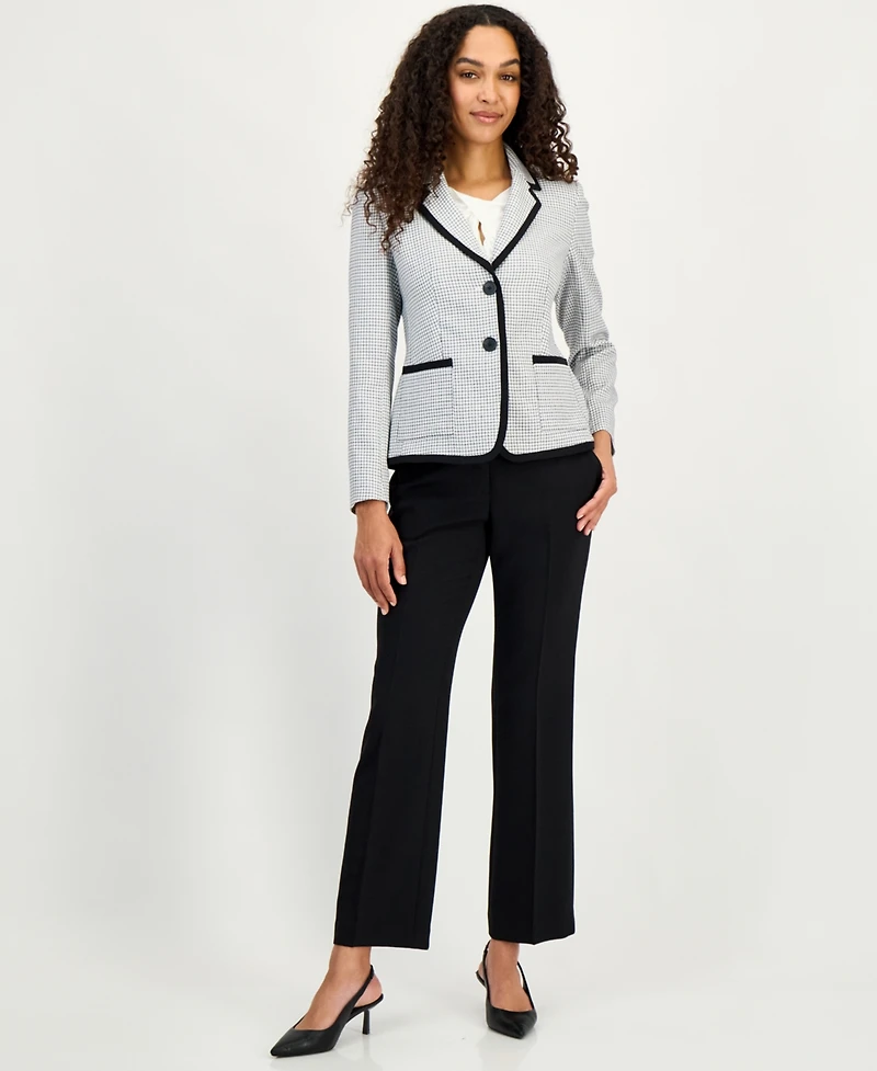 Kasper Women's Framing-Trim Button-Front Blazer, Regular & Petite