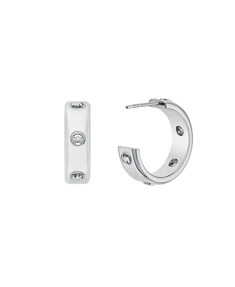 Michael Kors Logo Hoop Earrings