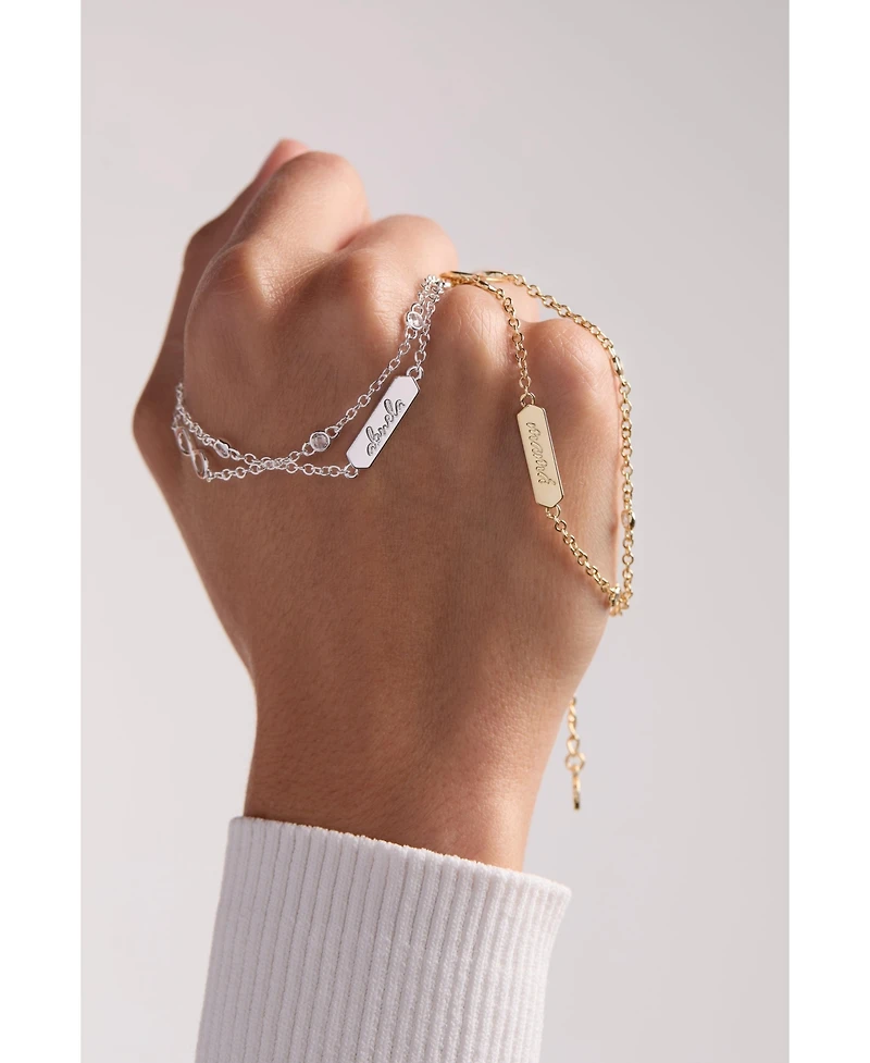 Mama Infinity Adjustable Chain Bracelet