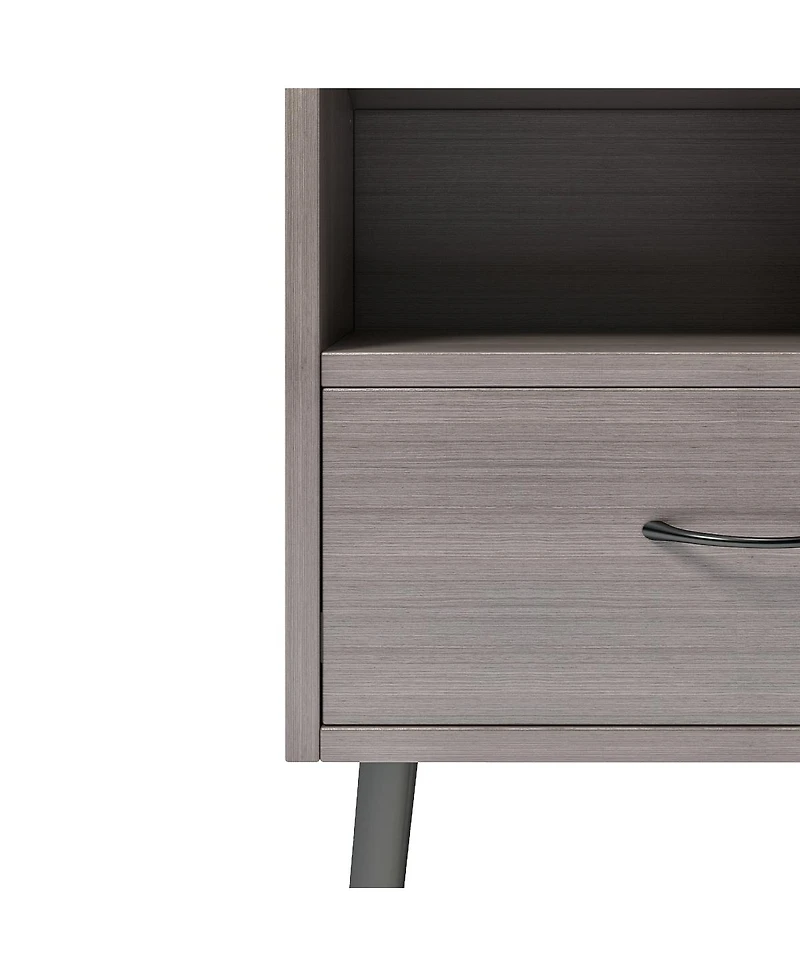 Streamdale Furniture Modern Nightstand Set with Storage Drawers & Shelves