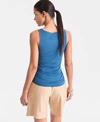 I.n.c. International Concepts Women's Luxe-Layering Jersey Ruched Tank, Macy's Exclusive