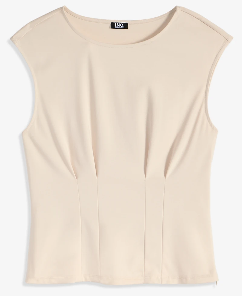 I.n.c. International Concepts Women's Cap Sleeve Ponte Knit Top, Macy's Exclusive