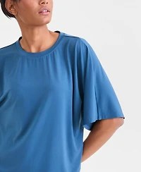 I.n.c. International Concepts Women's Silky Jersey Elbow-Sleeve T-Shirt, Macy's Exclusive