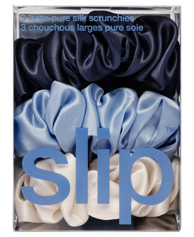 Slip 3-Pc. Skye Pure Silk Large Scrunchies