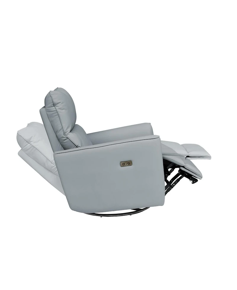 gaomon Power Recliner Chair Swivel Rocking Glider Pu Leather Upholstered Glider Recliner Nursery Chair