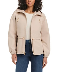 kate spade new york Women's Magic Print Cropped Anorak With Attached Hood