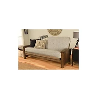 Kodiak Furniture Washington Frame-Rustic Walnut Finish-Canton Gray Mattress