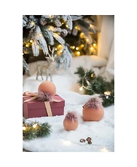 Streamdale Furniture 4.7" Glass Christmas Ball Ornaments Decorative Hanging Tree Ornaments Set of 4