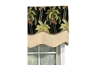 Rlf Home Shadow Gimp Trim Detail Printed Palm Glory High Quality Valance