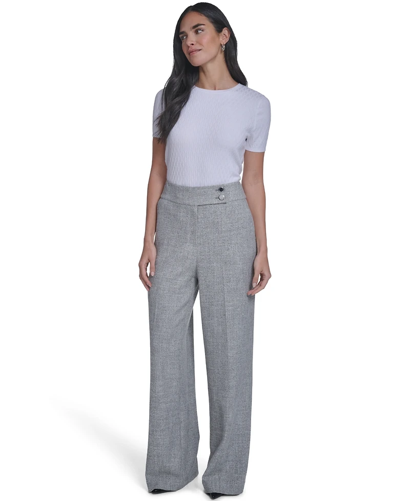 Calvin Klein Women's Novelty Wide-Leg Pants