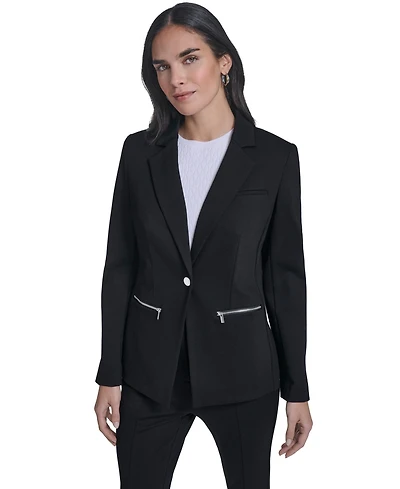Calvin Klein Women's One-Button Jacket