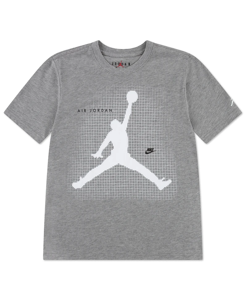 Jordan Boys' 8-20 Jumpman Grid Blur Crewneck T-Shirt