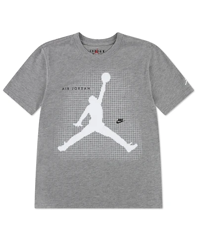 Jordan Boys' 8-20 Jumpman Grid Blur Crewneck T-Shirt