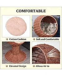 Zeus & Ruta Cat Basket Bed Elevated Cat Bed