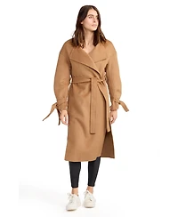 Belle & Bloom Women's Head Over Heels Collarless Robe Coat