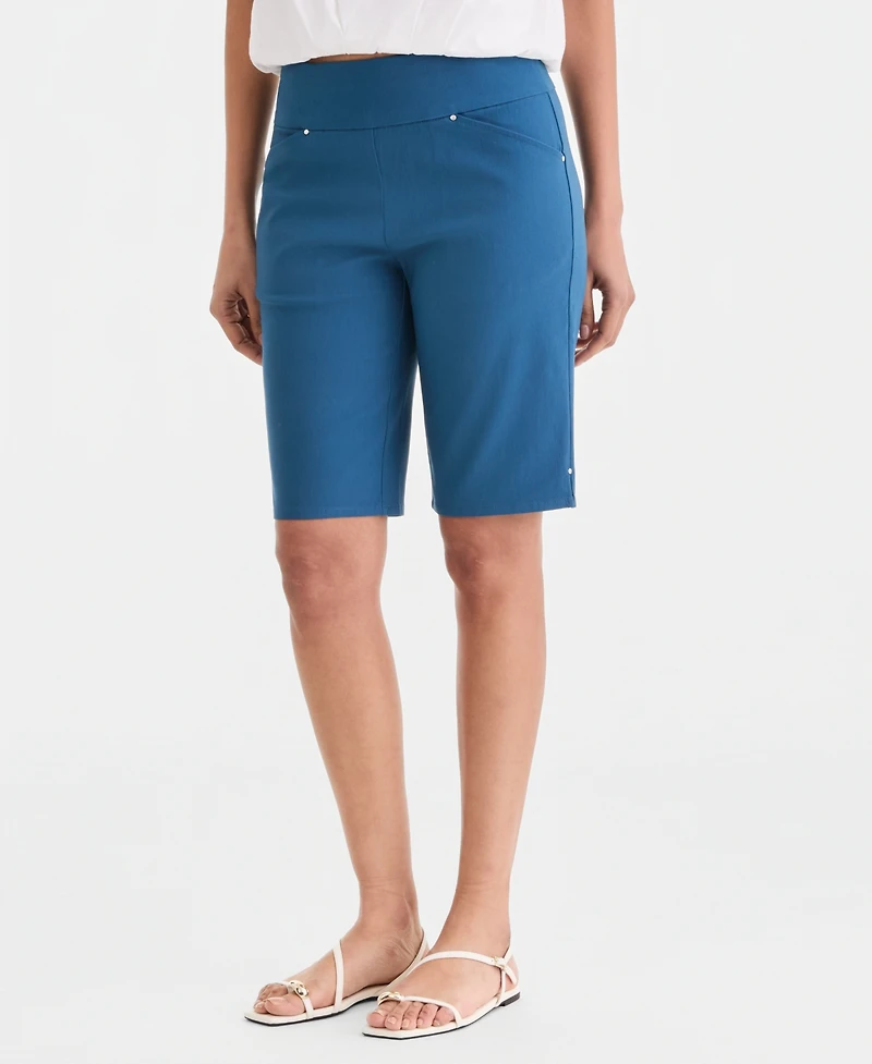 I.n.c. International Concepts Women's Mid Rise Pull-On Bermuda Shorts, Created for Macy's