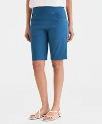 I.n.c. International Concepts Women's Mid Rise Pull-On Bermuda Shorts, Created for Macy's