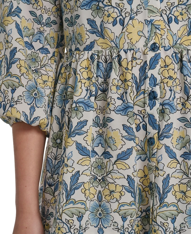 Jessica Howard Petite V-Neck Tiered Dress