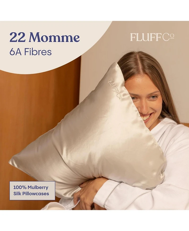 FluffCo Silk Pillow Case